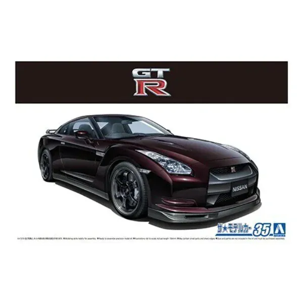 Aoshima 1/24 Nissan R35 GT-R Spec-V 2009 Plastic Model Kit [006218]