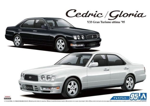 Aoshima 1/24 Nissan Y33 Cedric/Gloria Granturismo Ultima 95 Plastic Model Kit