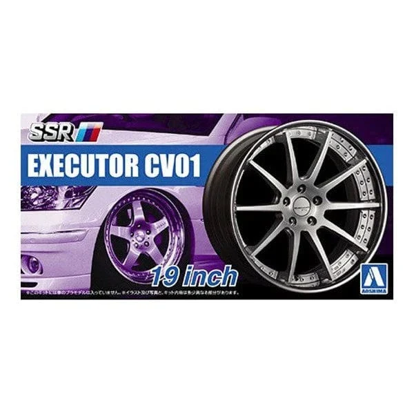 Aoshima 1/24 SSR EXECUTOR CV01 19inch Wheel & Tyre Set