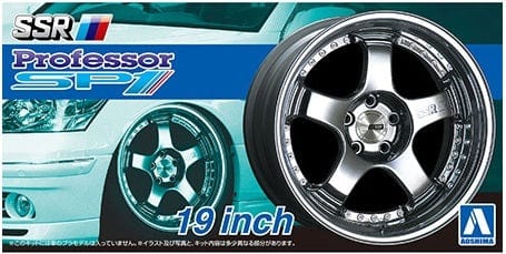 Aoshima 1/24 SSR PROFESSOR SP1 19inch Wheel & Tyre Set