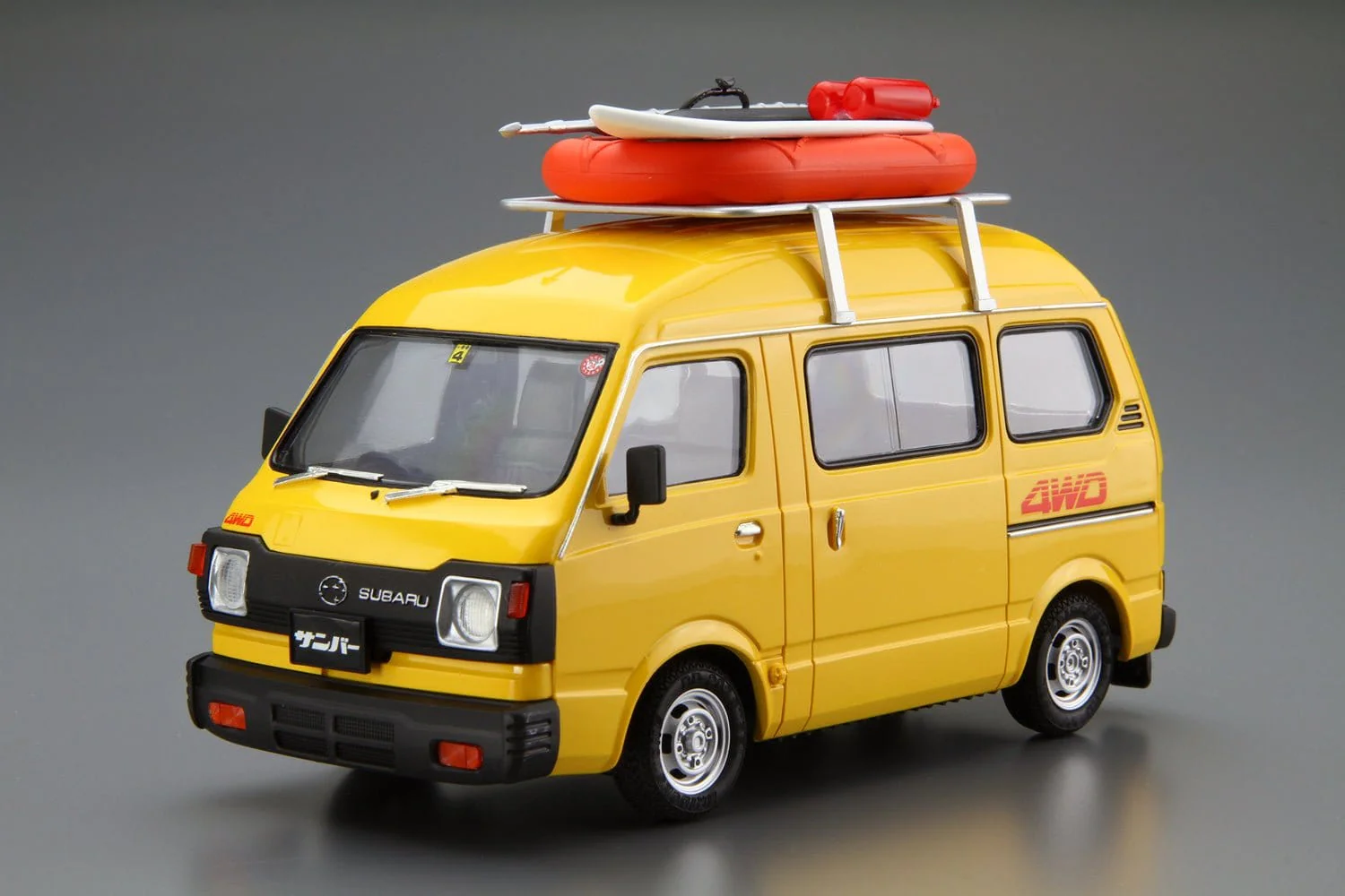 Aoshima 1/24 Subaru TT1 Sambar High-Roof 4WD 80 Plastic Model Kit [A006389] - Image 2