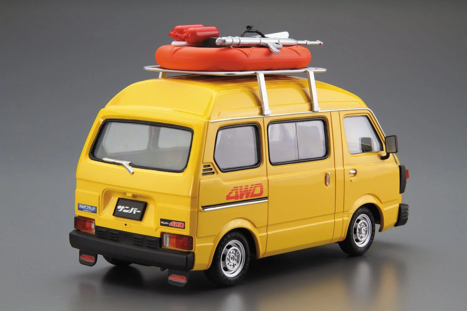 Aoshima 1/24 Subaru TT1 Sambar High-Roof 4WD 80 Plastic Model Kit [A006389] - Image 3