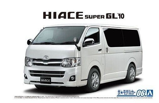 Aoshima 1/24 Toyota TRH200V Hiace Super GL 2010 Plastic Model Kit