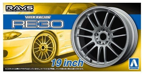 Aoshima 1/24 VOLK RACING RE30 19inch Wheel Set - Plastic Model Kit