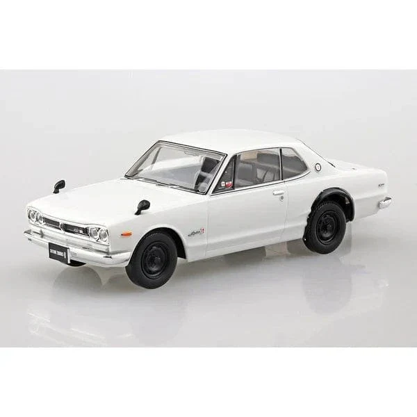 Aoshima 1/32 Snap Nissan Skyline 2000 GT-R (White) Plastic Model Kit [A005883] - Image 2
