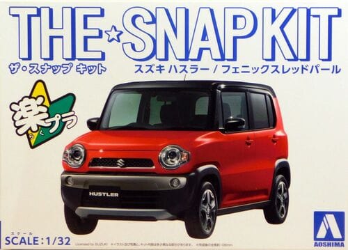 Aoshima  1/32 SNAP Suzuki Hustler (Phoenix Red Pearl) Model Kit