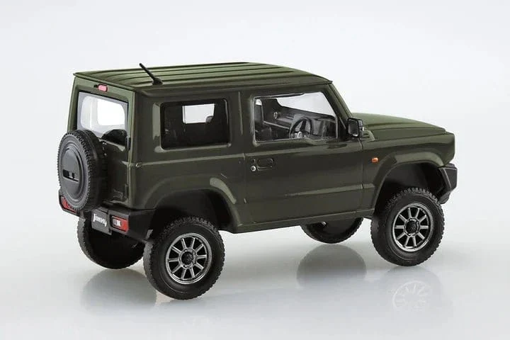 Aoshima 1/32 SNAP Suzuki Jimny Custom Wheel (Jungle Green) Kit - Image 3