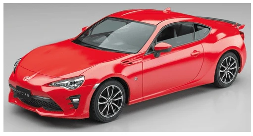 Aoshima 1/32 Snap Toyota 86 (Pure Red) Plastic Model Kit