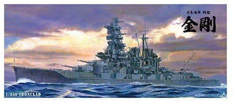 Aoshima 1/350 I.J.N. BATTLE SHIP KONGO Updated version Plastic Model Kit