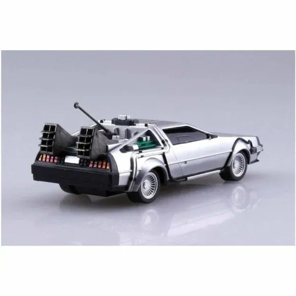 Aoshima 1/43 Pullback Back To The Future From Part I Timemachine Plastic Model Kit [005475] - Image 2
