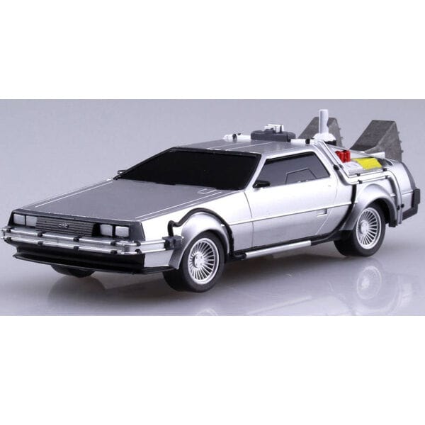 Aoshima 1/43 Pullback Back To The Future From Part II Timemachine Plastic Model Kit [005476] - Image 2