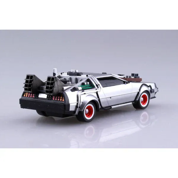 Aoshima 1/43 Pullback Back To The Future From Part III Timemachine Plastic Model Kit [005477] - Image 2