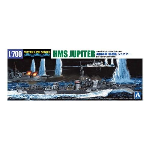 Aoshima 1/700 British Destroyer Jupiter Plastic Model Kit
