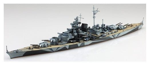 Aoshima 1/700 German Battleship Tirpitz Plastic Model Kit