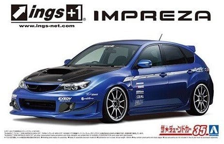 Aoshima A005875 1/24 INGS GRB Impreza WRX STI 2007 Subaru Plastic Model Kit