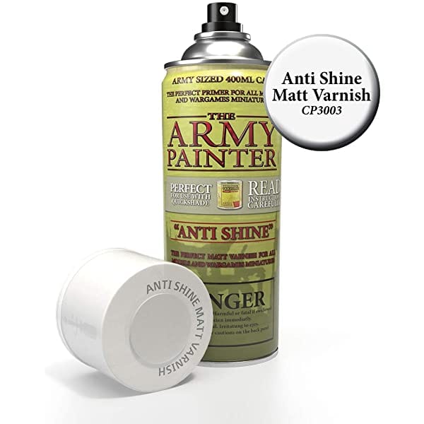 The Army Painter Base Primer - Anti-Shine Matt Varnish - 400ml Spray Paint