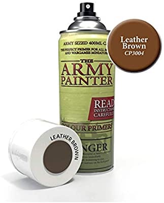 The Army Painter Colour Primer - Leather Brown - 400ml Spray Paint