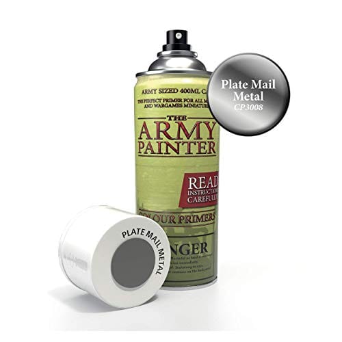 The Army Painter Colour Primer - Plate Mail Metal - 400ml Spray Paint