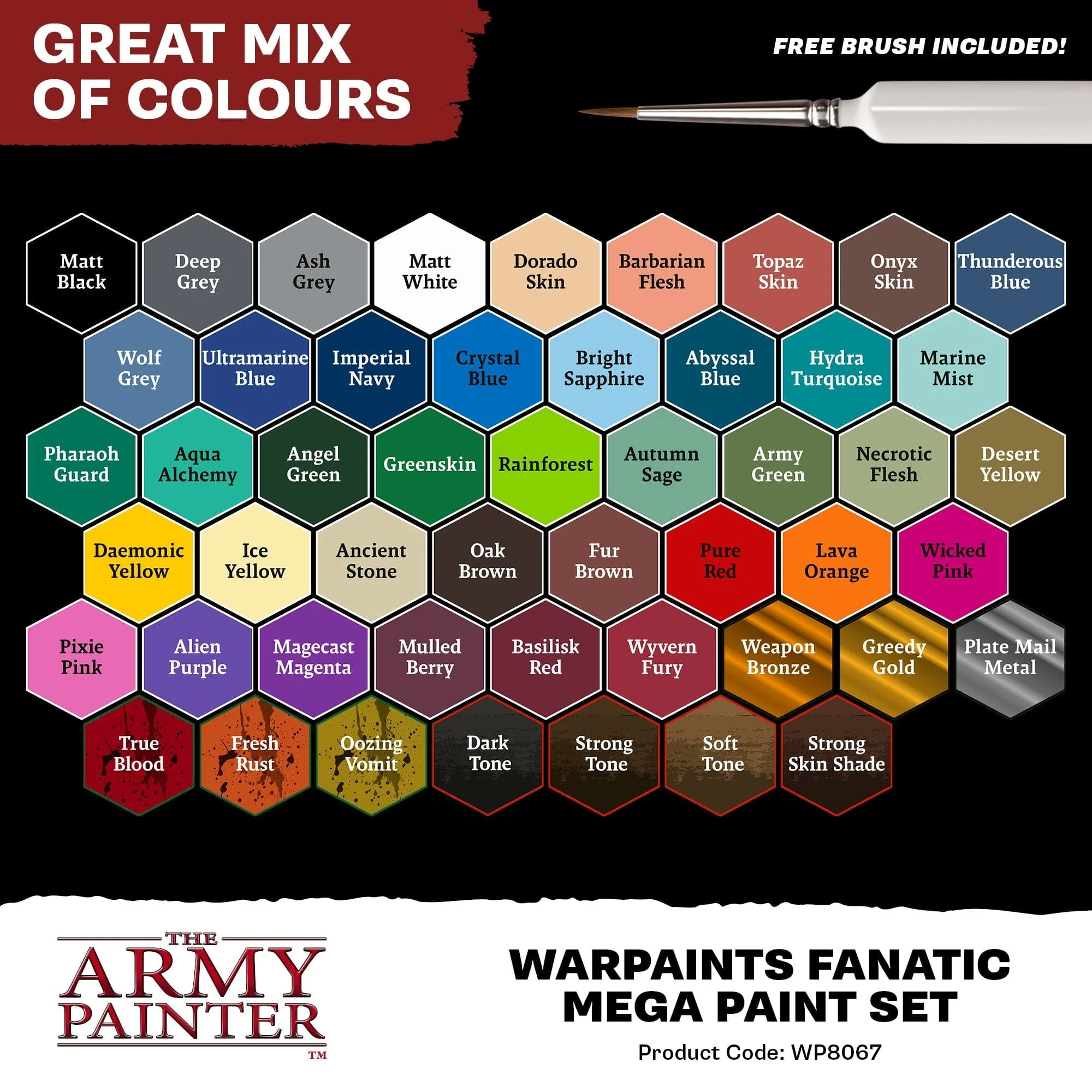 Army Painter Warpaints Fanatic Mega Paint Set [WP8067] - Image 3