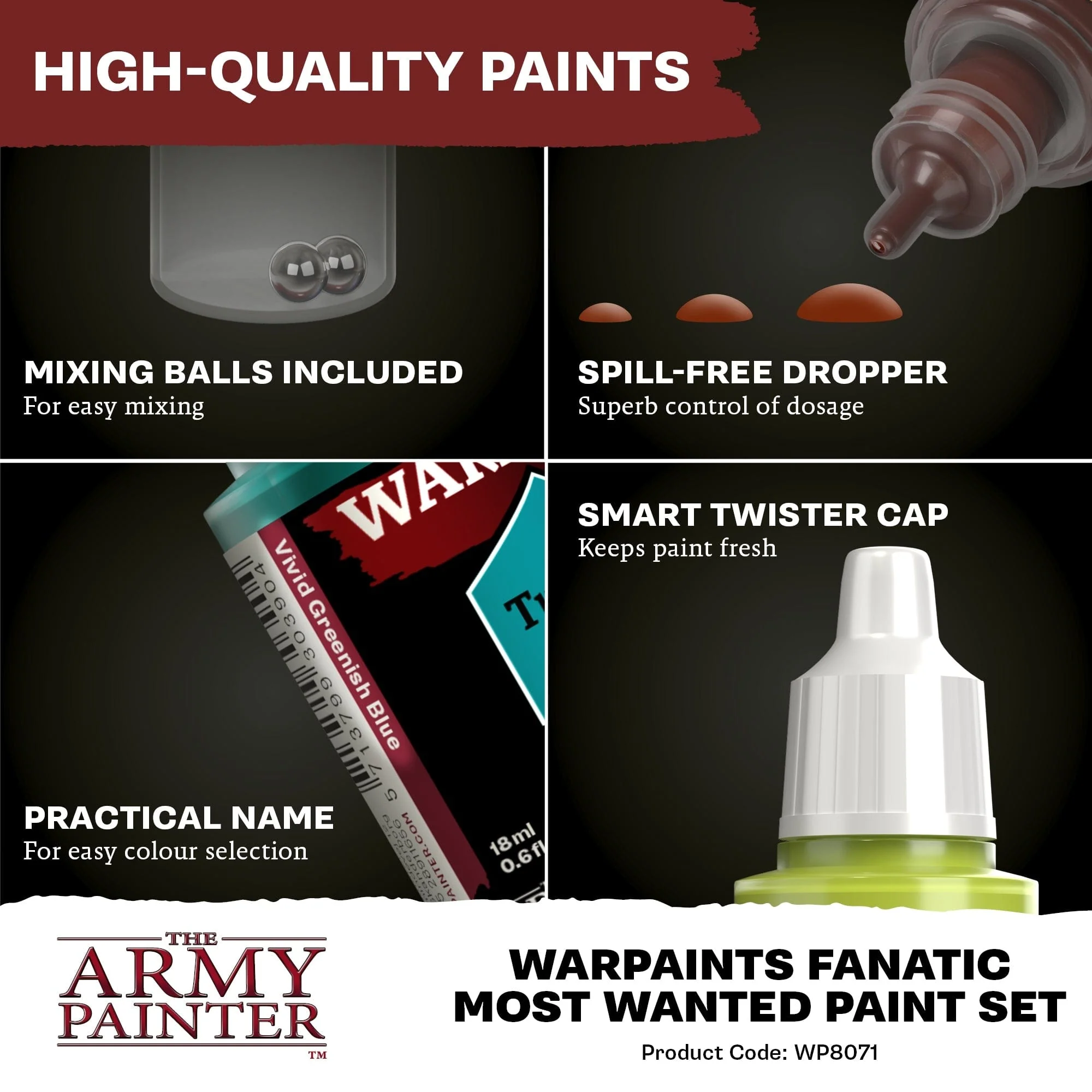 Army Painter Warpaints Fanatic: Most Wanted Paint Set [WP8071] - Image 4