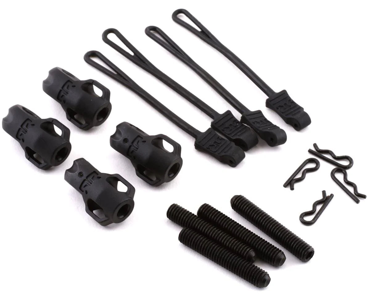 Arrma ARA320477 Brace Rod Ends with Pins and Retainers (4pcs) 8S BLX**