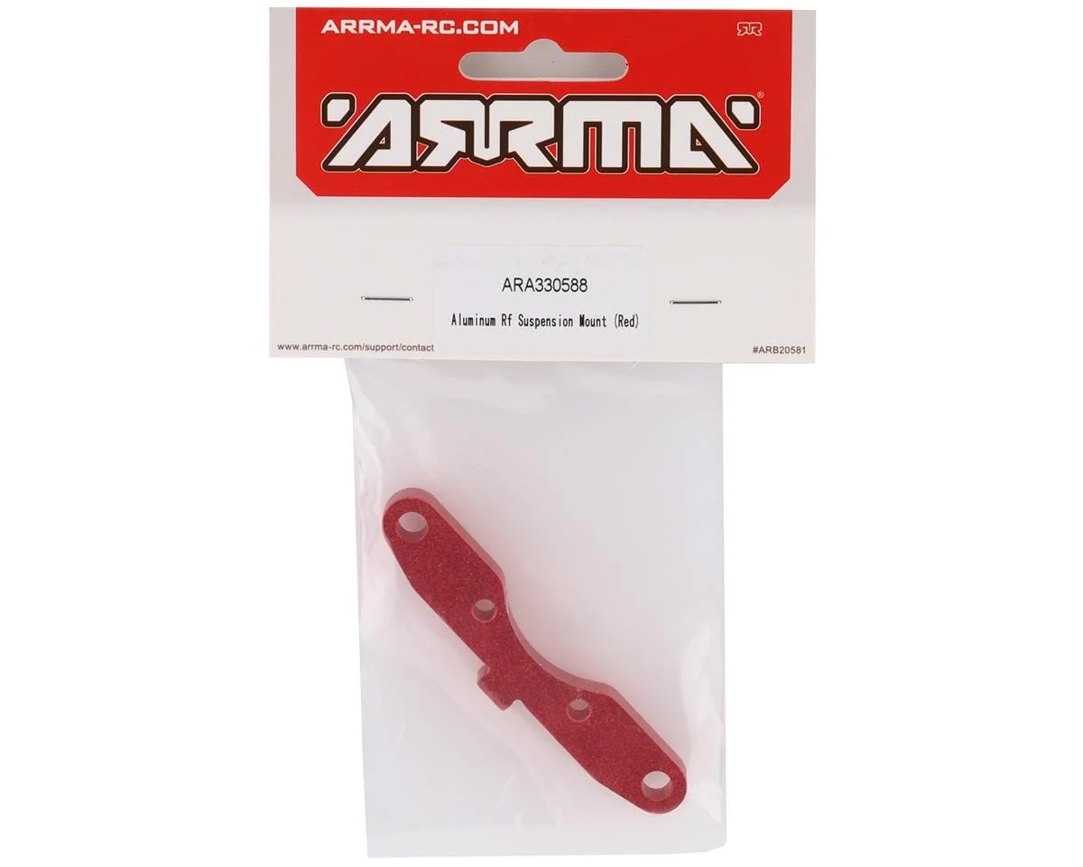 Arrma ARA330588 Aluminium RF Suspension Mount, Red, 8S BLX** - Image 2