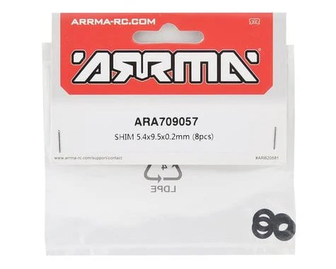 Arrma ARA709057 Shim 5.4x9.5x0.2mm (8pcs)**