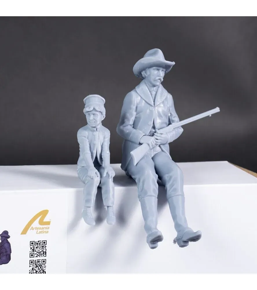 Artesania 1/12 4 Resin Figure Set for Stage Coach [20345F] - Image 2
