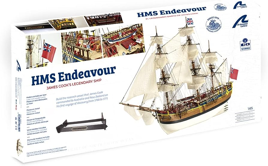 Artesania 22520 1/65 HMS Endeavour Wood Model Ship Kit