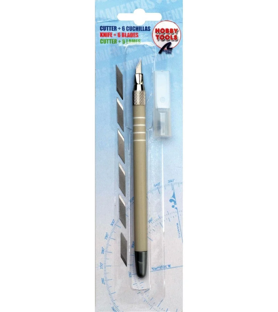 Artesania Cutter for Designer with Soft Handle &6 Blades [27043-S]