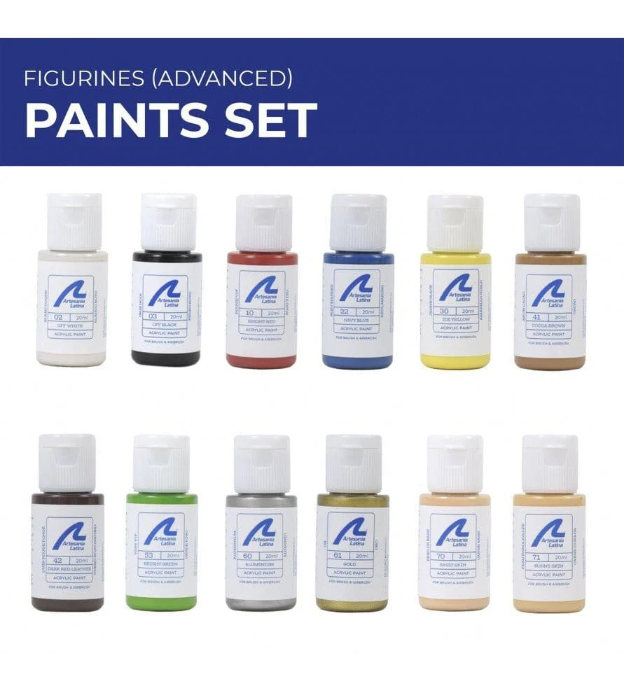Artesania Paint Set for Figurines - Advanced: #22411F #20515F #22517F #22520F