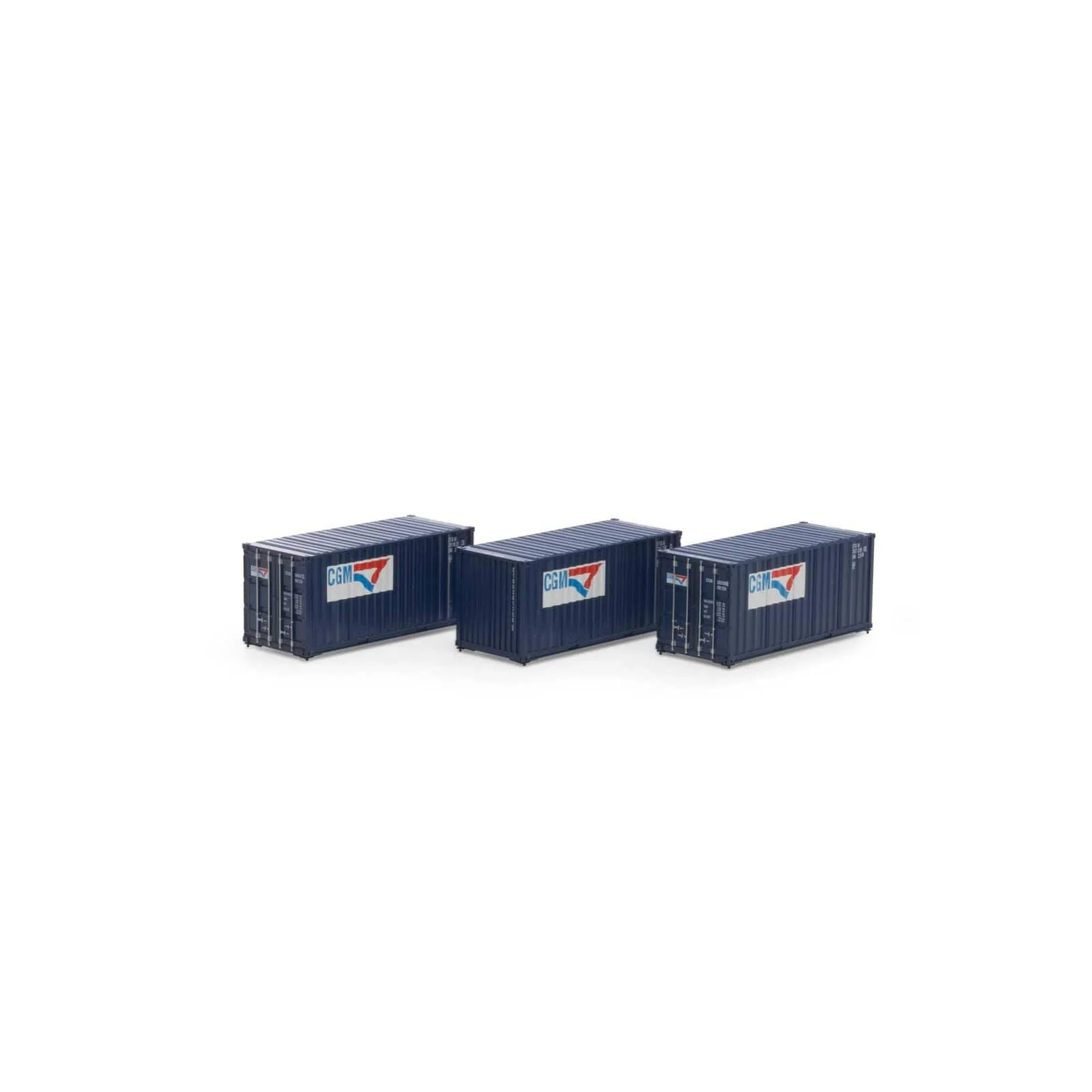 Athearn HO Scale RTR 20ft Corrugated Container, CGTU No.1 (3)