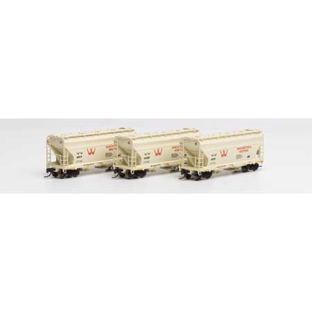 Athearn N ACF 2970 Covered Hopper, W&W (3)**