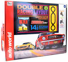Autoworld 1/64 Double 8 Slot Car Set**