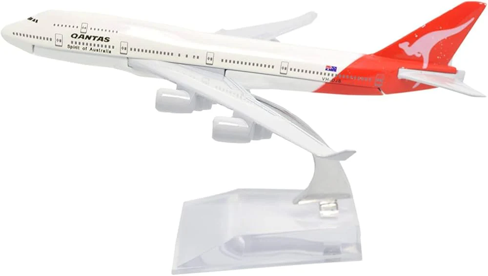 B747 Diecast Model Plane - Qantas (16cm)