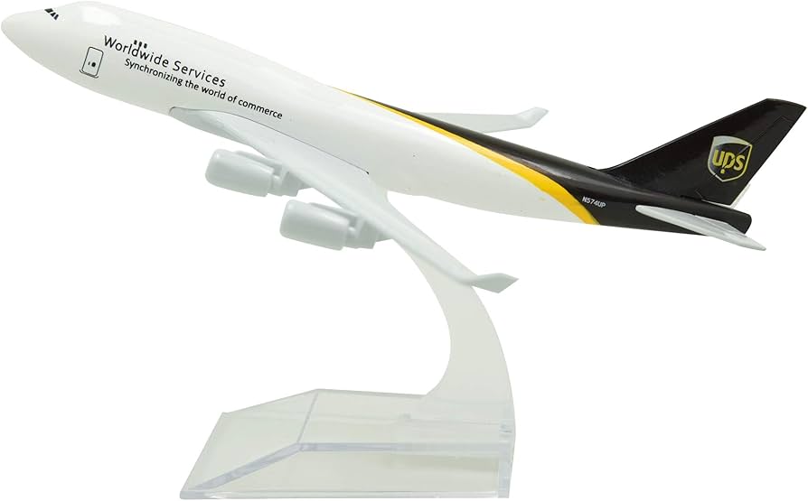 B747 Diecast Model Plane - UPS (16cm)
