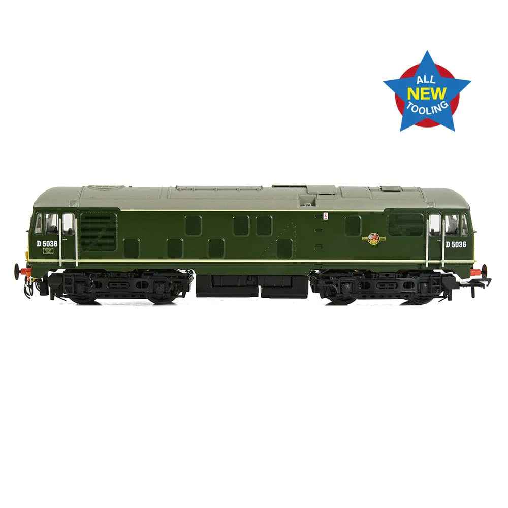 Bachmann 32-415 OO Class 24/0 D5036 Disc Headcode BR Green (Small Yellow Panels)** - Image 6