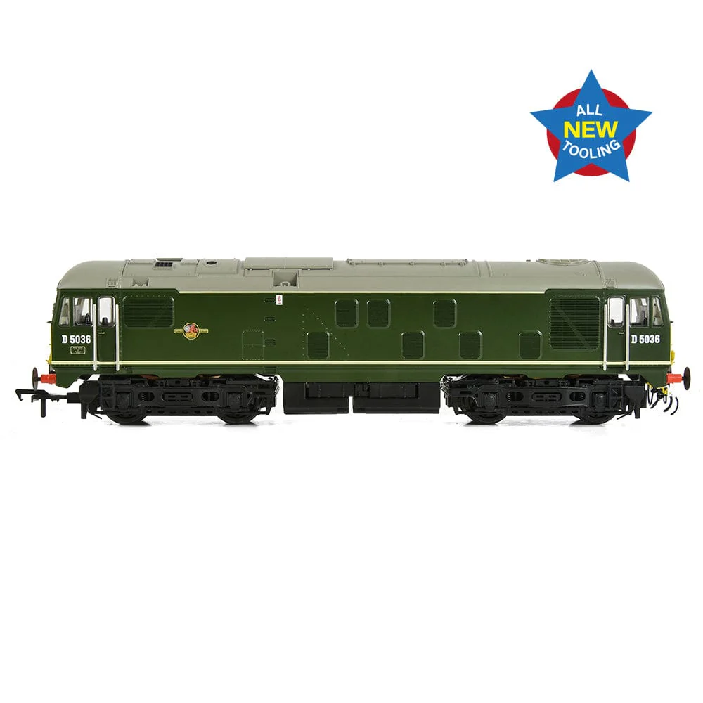 Bachmann 32-415 OO Class 24/0 D5036 Disc Headcode BR Green (Small Yellow Panels)** - Image 7