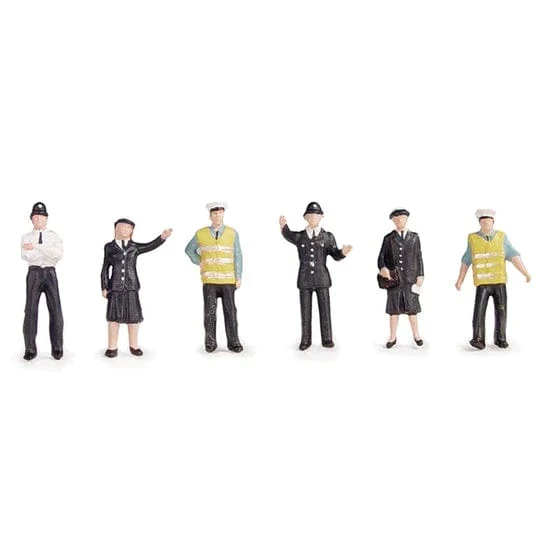 Bachmann 36-041 OO Police & Security Staff Figures