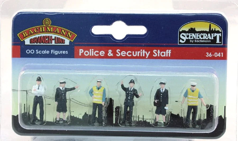 Bachmann 36-041 OO Police & Security Staff Figures - Image 2