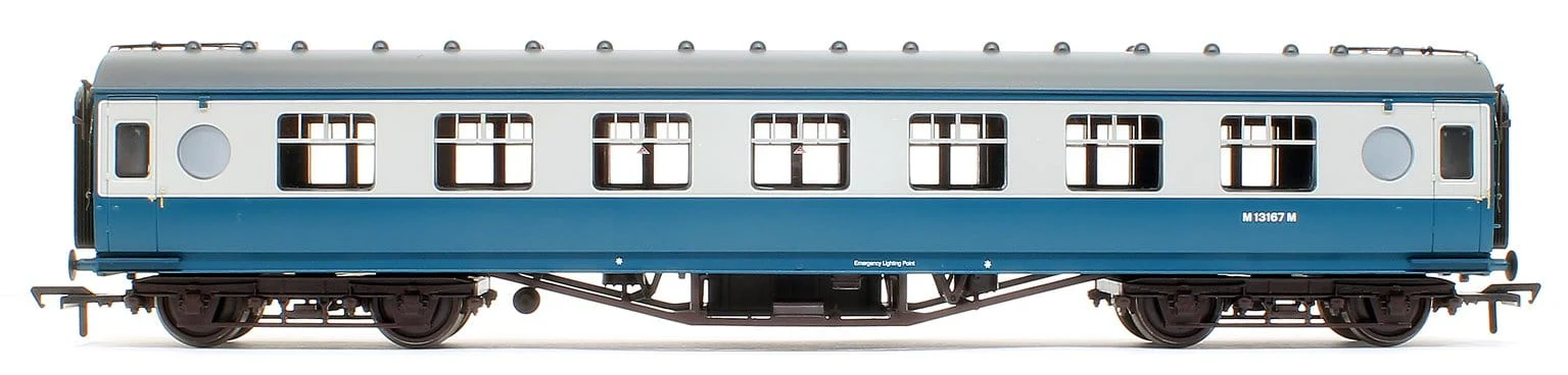 Bachmann 39-452 OO LMS 57ft Porthole Second Corridor BR Blue & Grey - Image 2