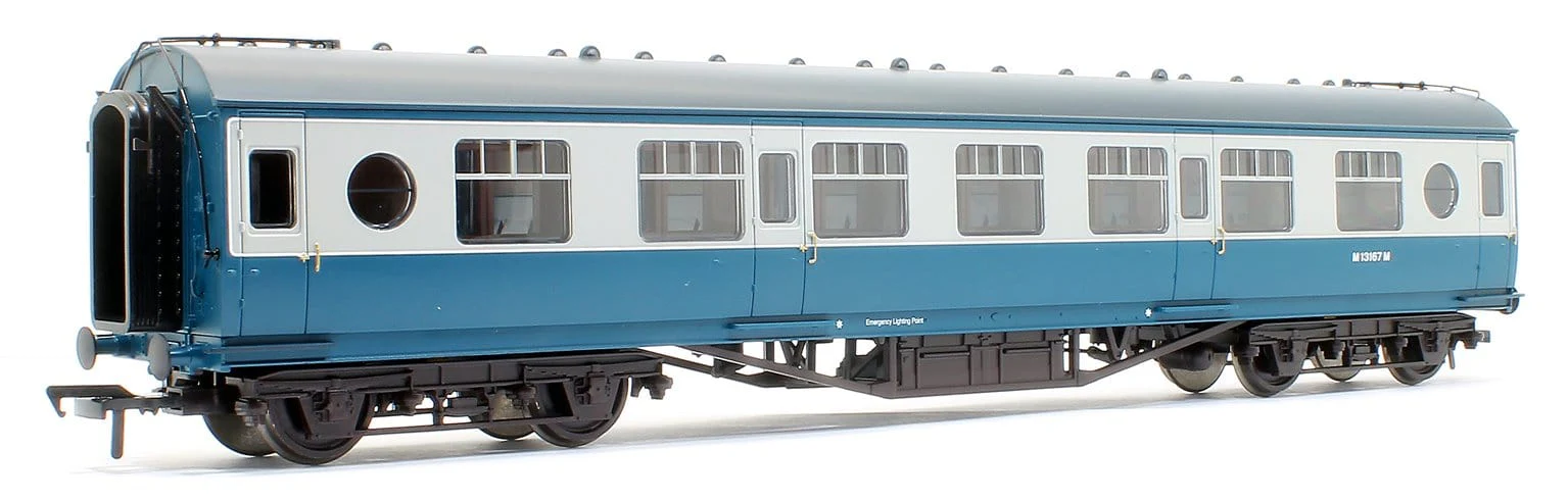 Bachmann 39-452 OO LMS 57ft Porthole Second Corridor BR Blue & Grey - Image 3