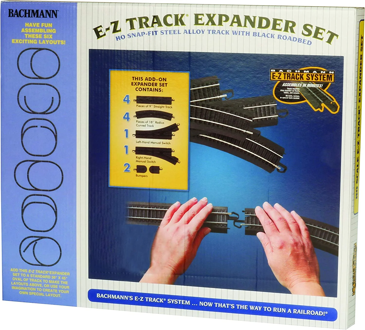Bachmann 44494 HO Steel Alloy E-Z Track Layout Expander Set