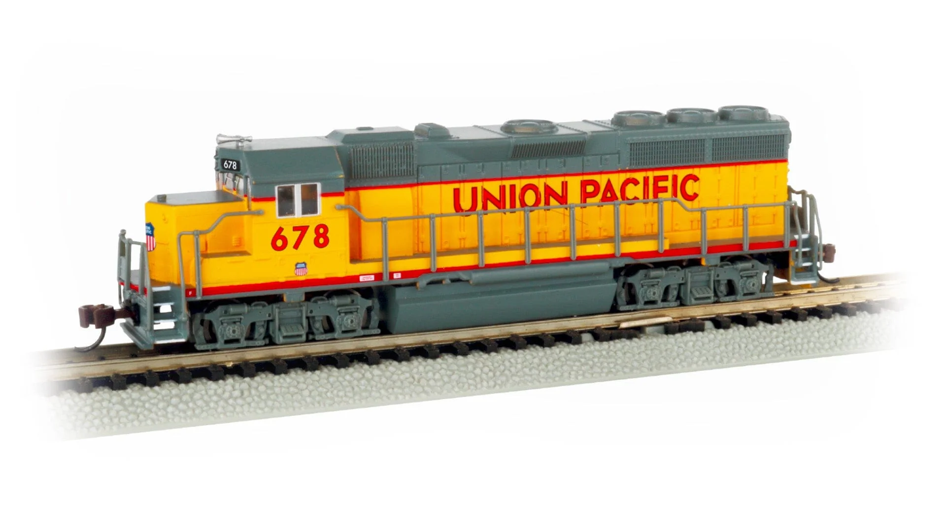 Bachmann 66357 N Scale GP40 - Union Pacific #678