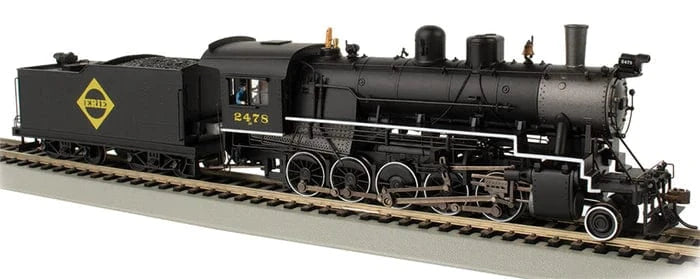 Bachmann 85402 HO Baldwin 2-10-0 Russian Decapod - WowSound(R) and DCC - Spectrum(R) - Erie #2478 (black, graphite, yellow)