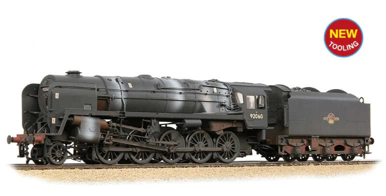 Bachmann Branchline 32-862 OO Scale BR Std 9F (Tyne Dock) with BR1B Tender 92060 BR Black (Late Crest) Weathered
