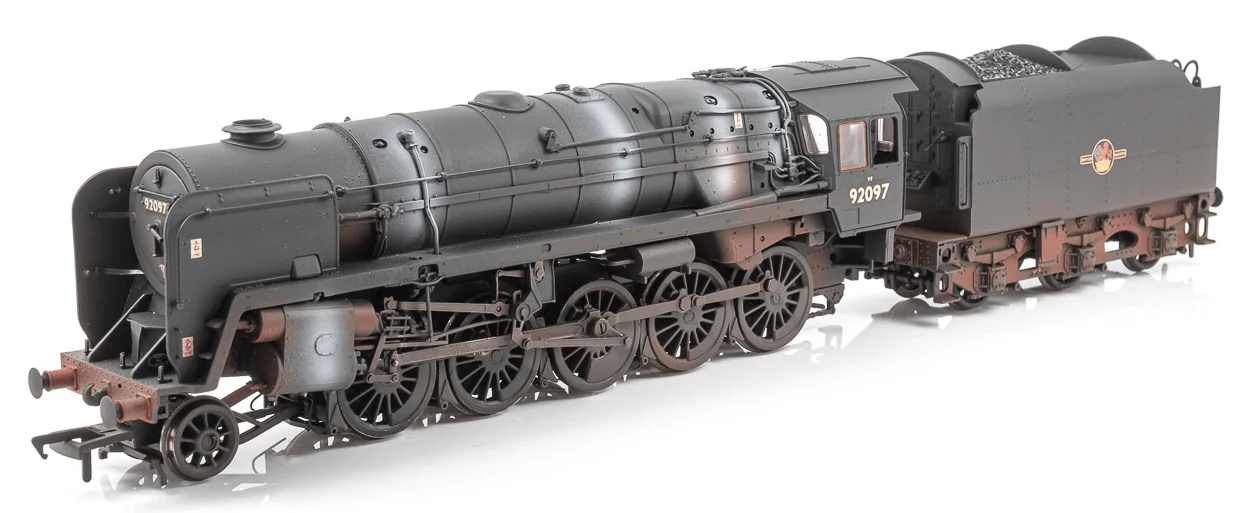 Bachmann Branchline 32-862A OO Scale BR Std 9F (Tyne Dock) with BR1B Tender 92097 BR Black (Late Crest) Weathered