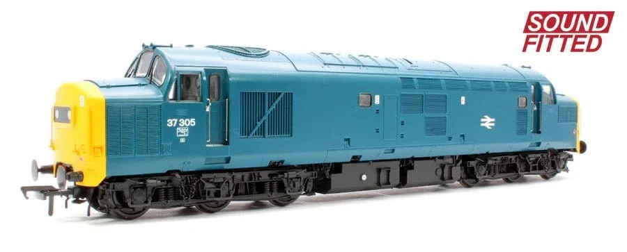 Bachmann Branchline 35-303SF OO Class 37/0 Centre Headcode 37305 BR Blue - DCC/Sound