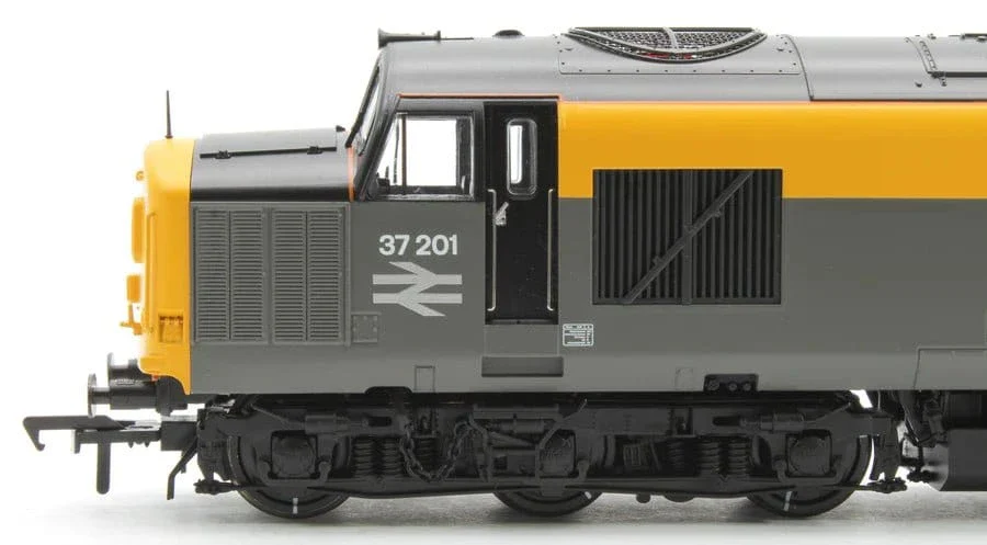 Bachmann Branchline 35-308SF OO Class 37/0 Centre Headcode 37201 BR Grey & Yellow Diesel - DCC/Sound - Image 5