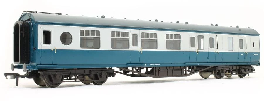 Bachmann Branchline OO 39-462 LMS 57ft Porthole Brake Second Corridor BR Blue & Grey